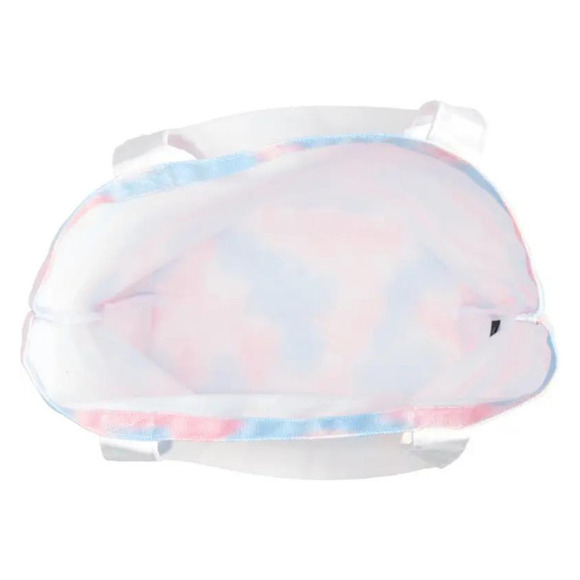 Tie Dye Tote Bag Pastel Pink Blue Tote Shoulder Straps Tote Bag Canvas LBGTQ - Picture 5 of 6